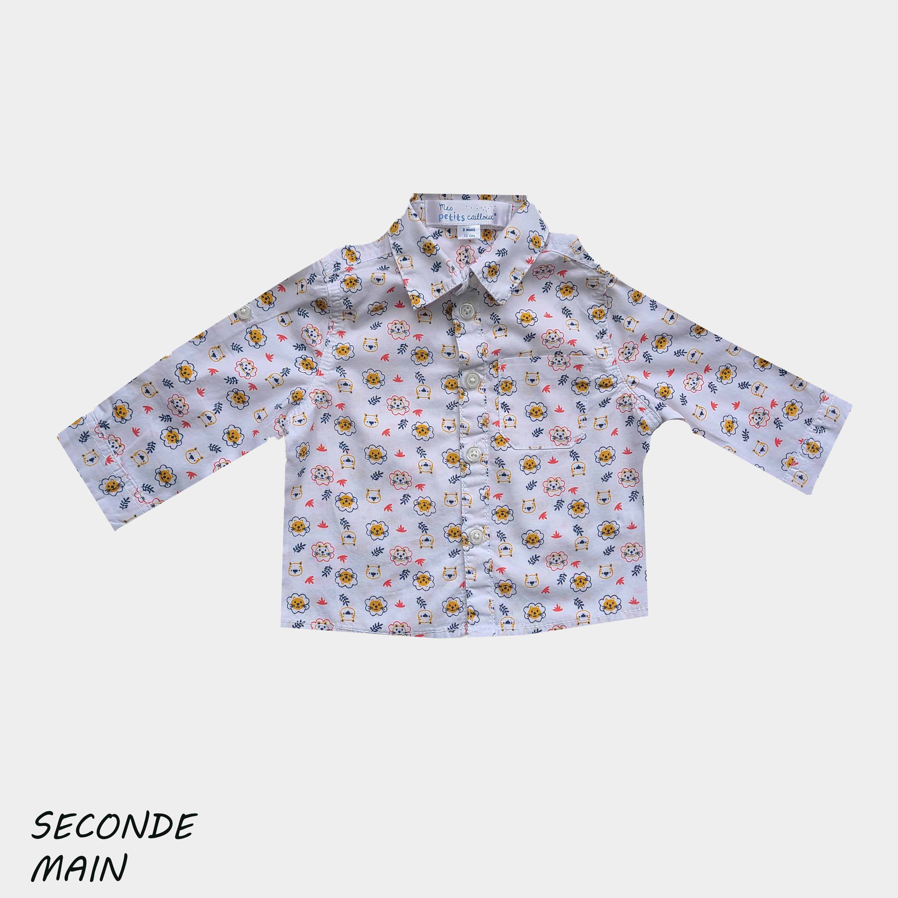 Chemise Mes Petits Cailloux - 3 Mois