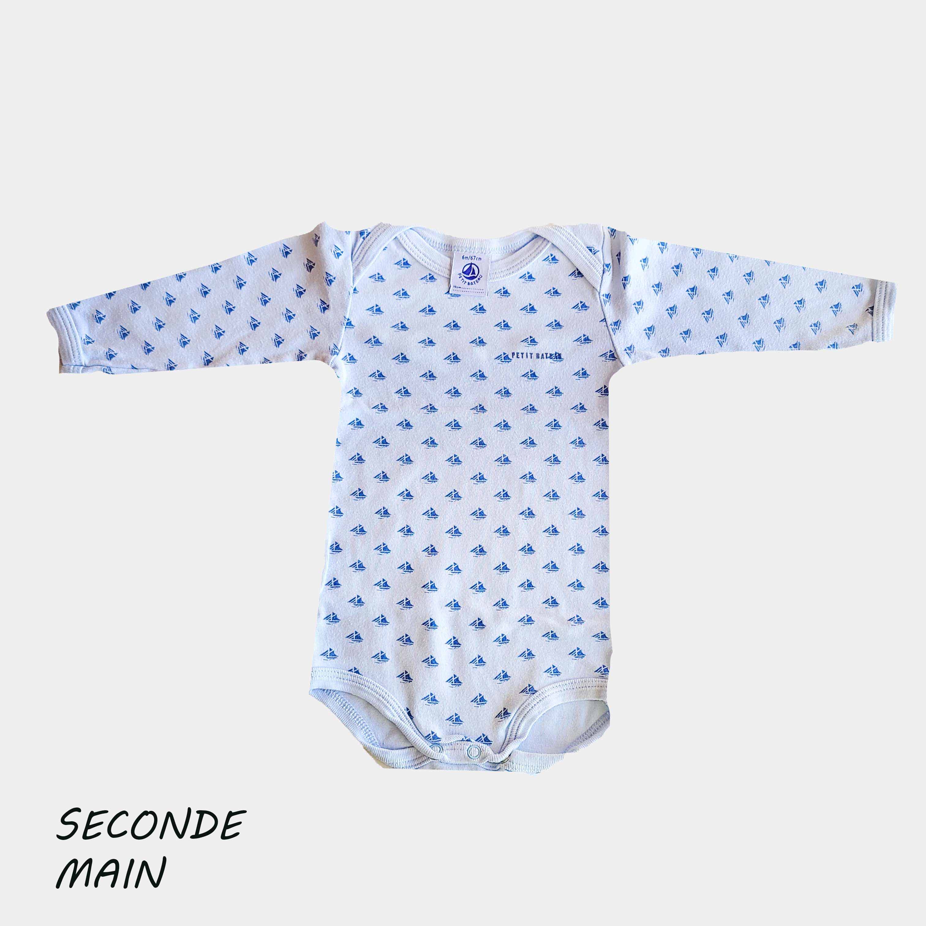 Body Petit Bateau - 6 Mois