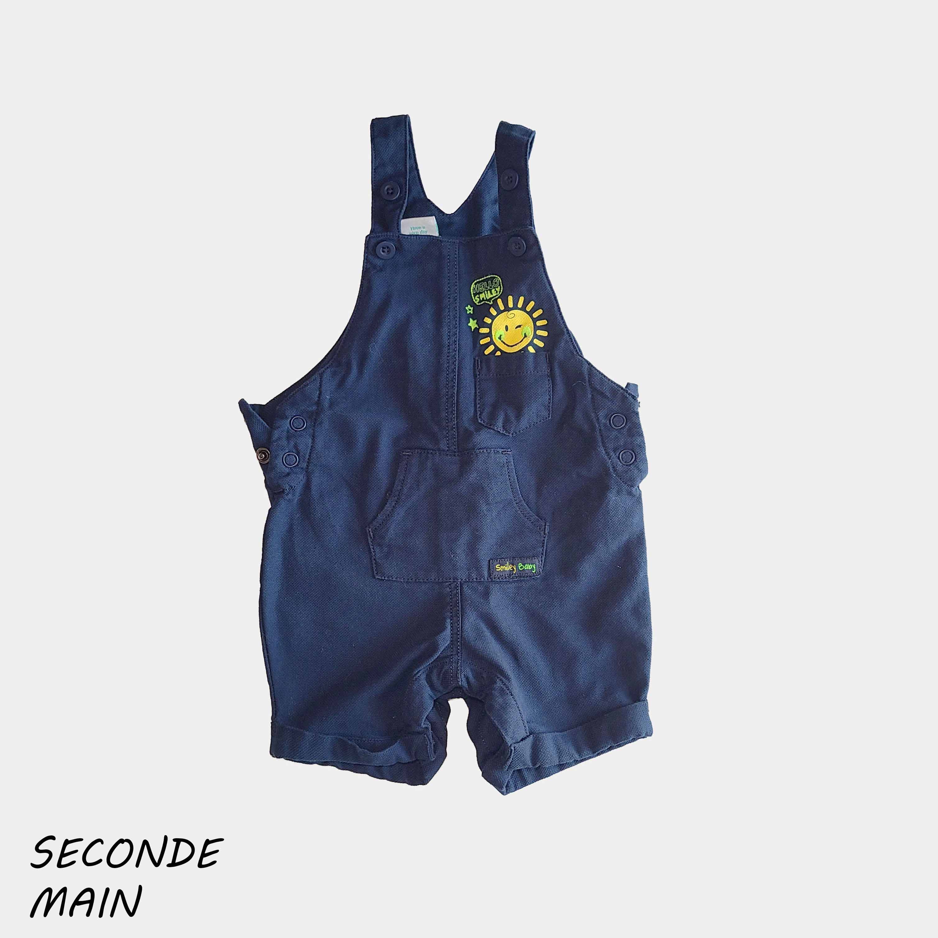 Salopette Smiley Baby - 3 Mois